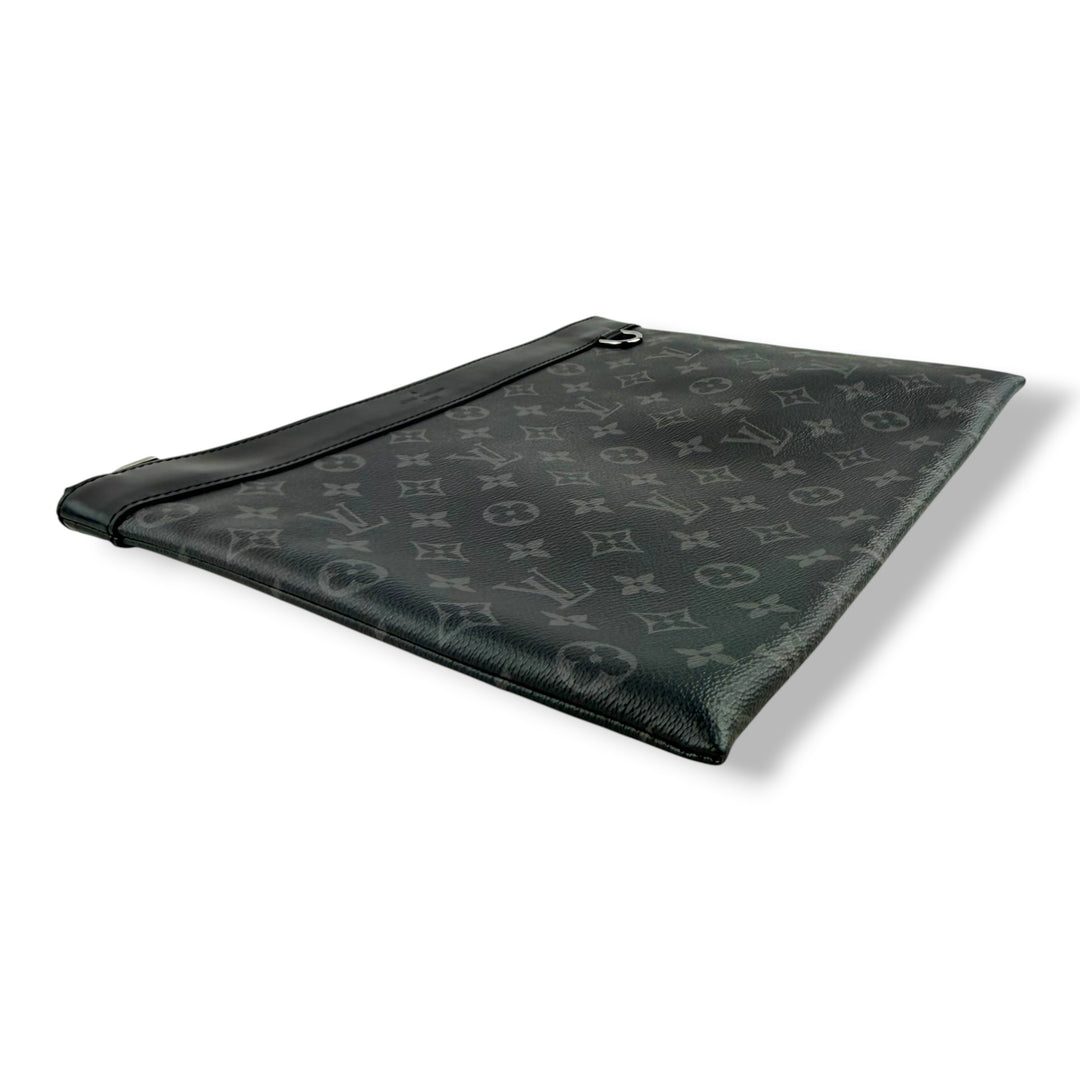 Louis Vuitton Black Monogram Pochette Eclipse Clutch Pouch