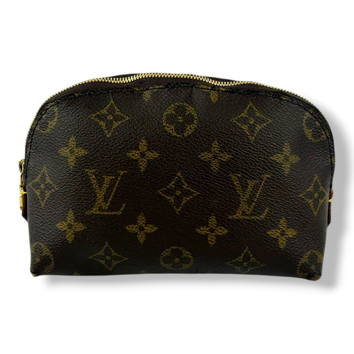Louis Vuitton Brown Monogram PM Travel Cosmetic Pouch