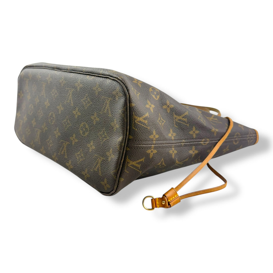 Louis Vuitton Brown Monogram Neverfull MM Handbag