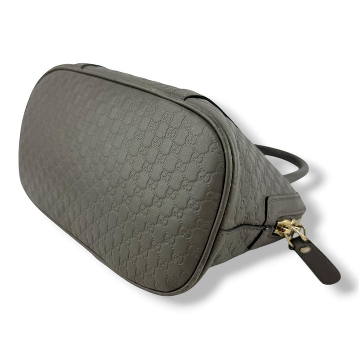 Gucci Guccissima Mini Dome Grey GG Monogram Handbag