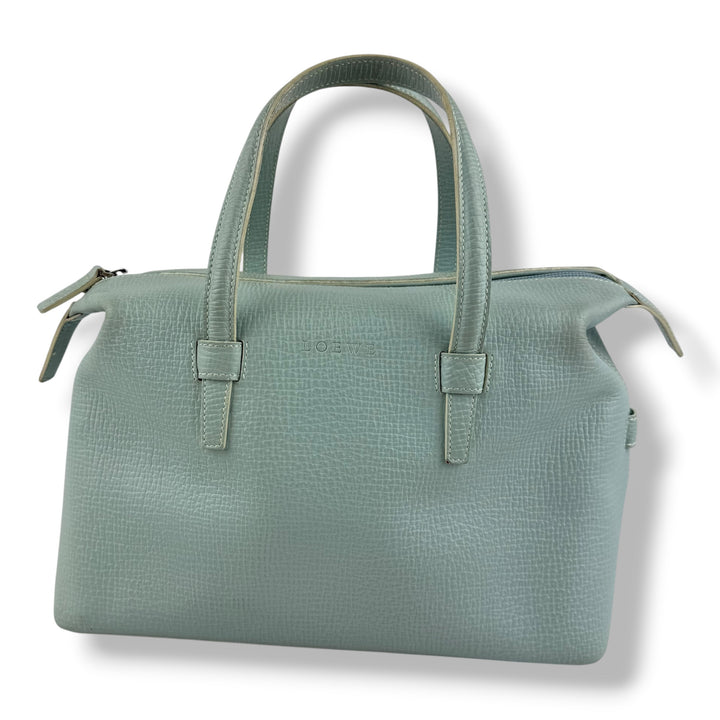 Loewe Blue Leather Tote Handbag