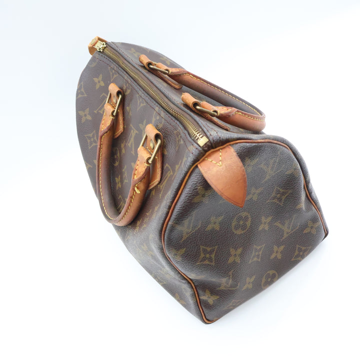 Louis Vuitton Vintage Brown Monogram Speedy 25 Handbag