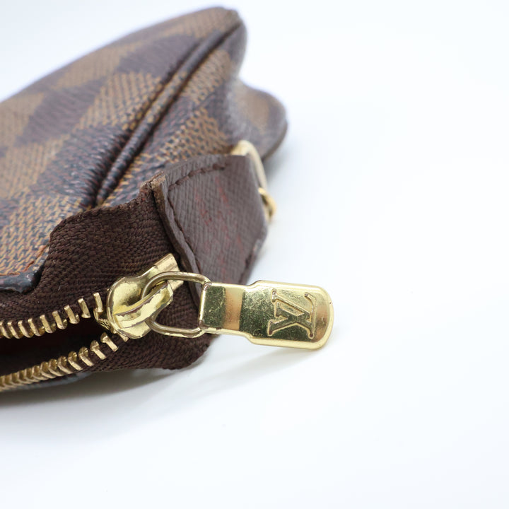 Louis Vuitton Medium Pochette Accessories Brown Damier Clutch Bag