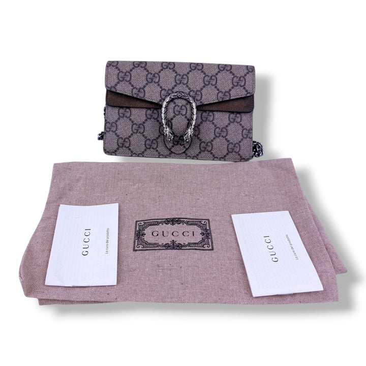 Gucci GG Dionysus Beige Super Mini Handbag