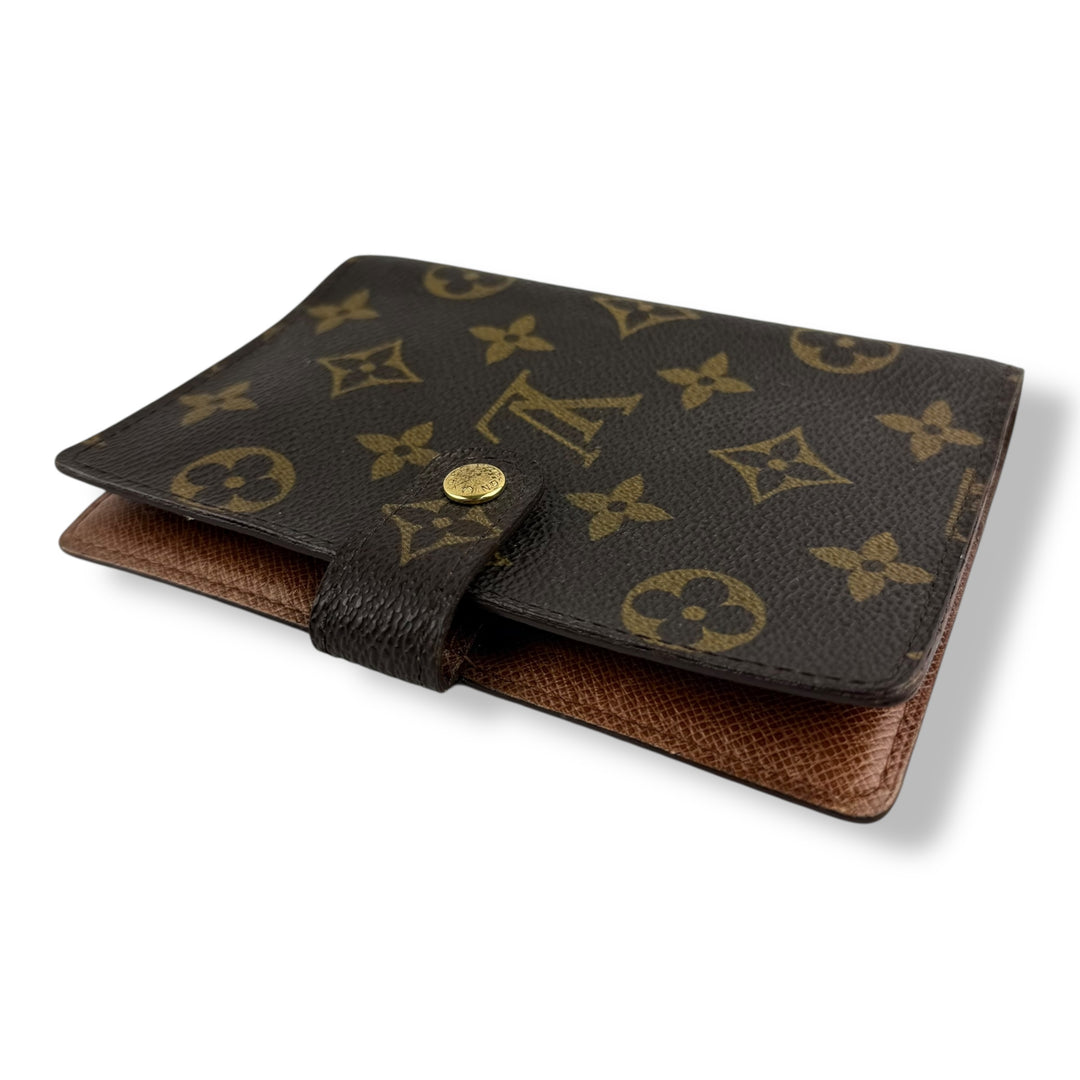 Louis Vuitton Brown Monogram Small Ring Agenda Wallet