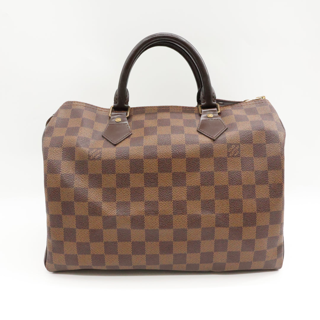 Louis Vuitton Speedy 30 Brown Damier Ebene Handbag