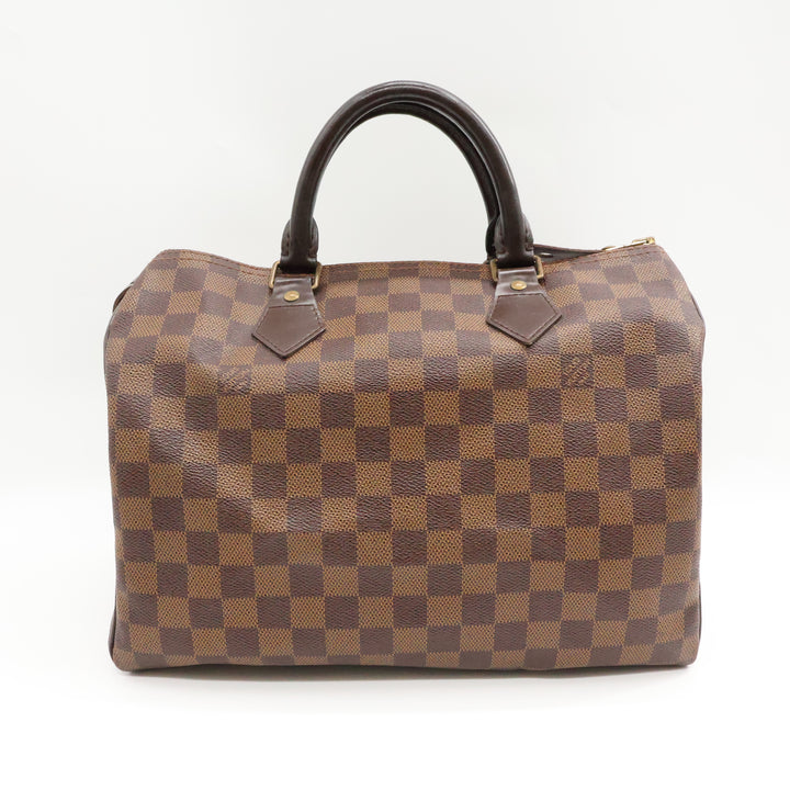Louis Vuitton Speedy 30 Brown Damier Ebene Handbag