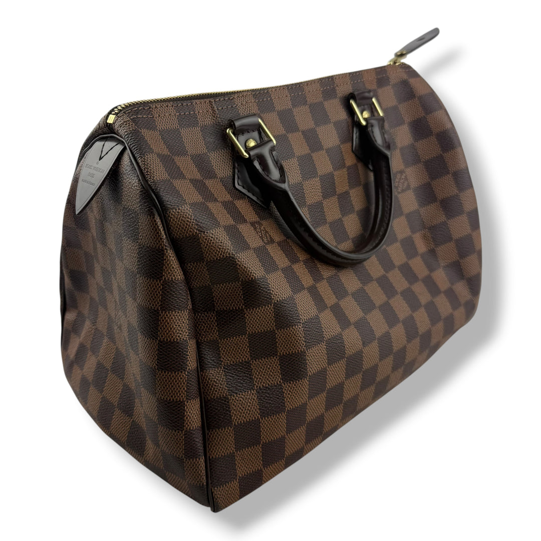Louis Vuitton Speedy 30 Brown Damier Ebene Handbag