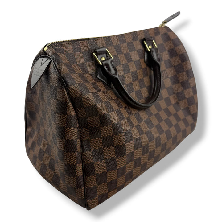 Louis Vuitton Speedy 30 Brown Damier Ebene Handbag