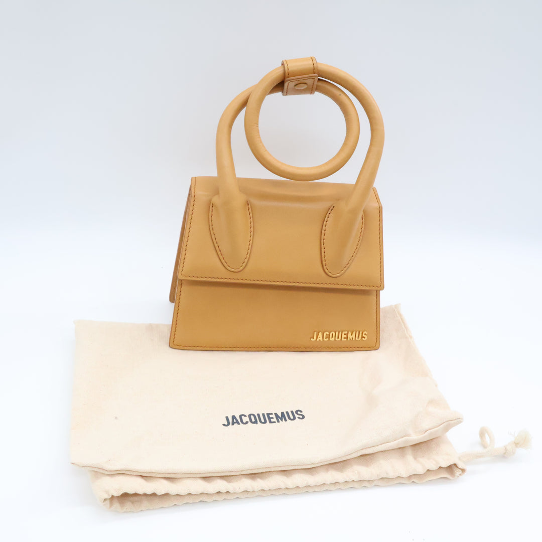 Jacquemus Le Chiquito Noeud Tan Crossbody Handbag