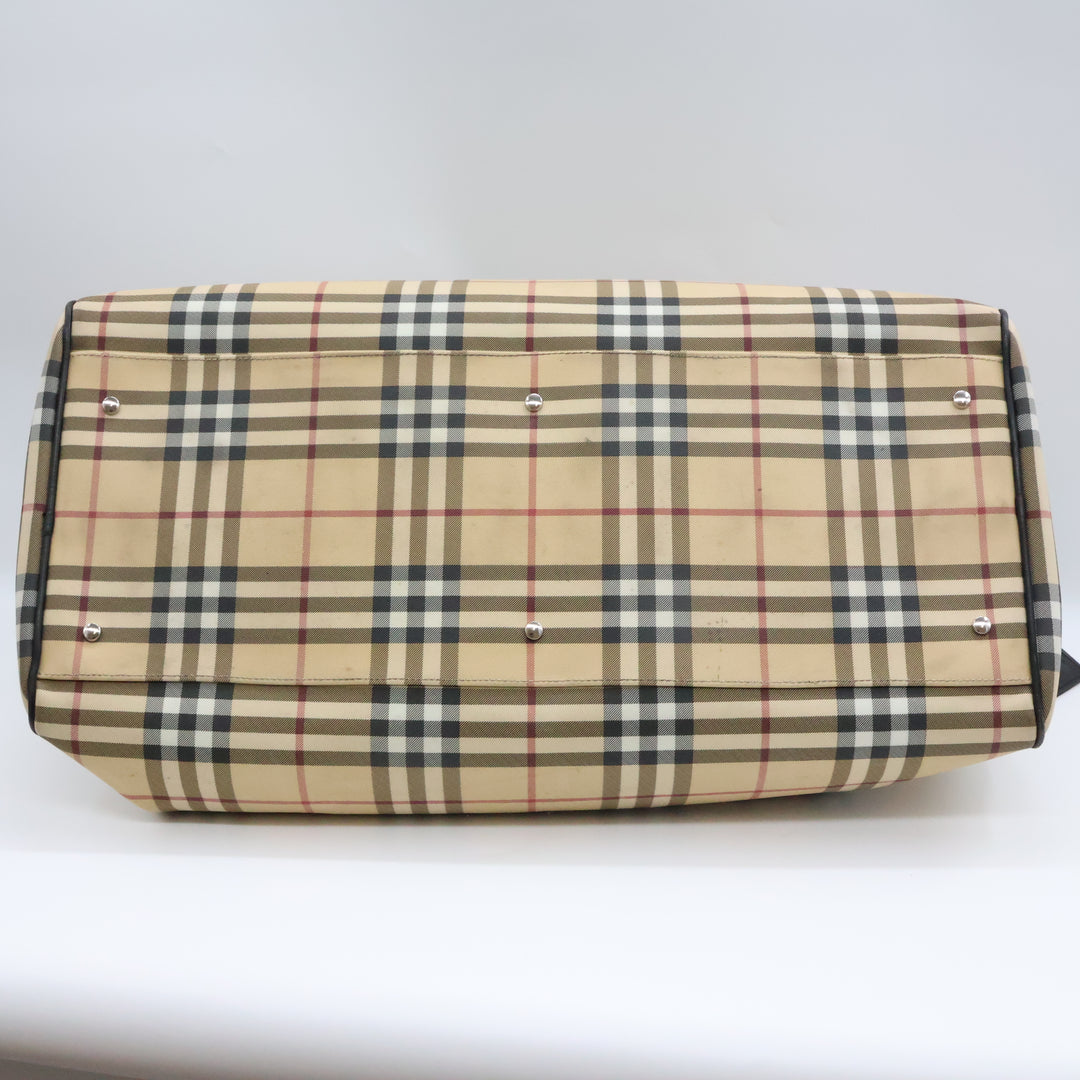 Burberry Check Duffle Beige Bag