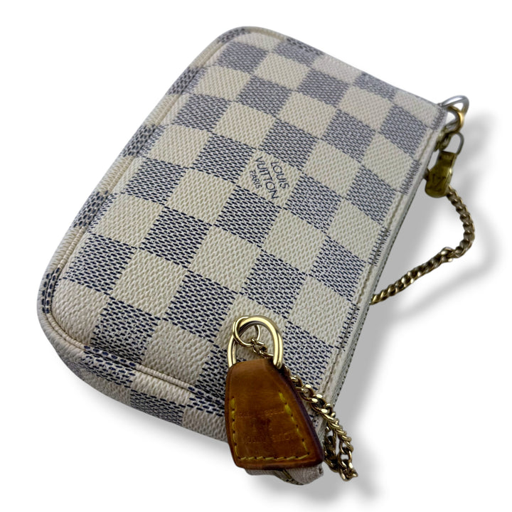 Louis Vuitton Mini Pochette Accessories Damier Azur Bag