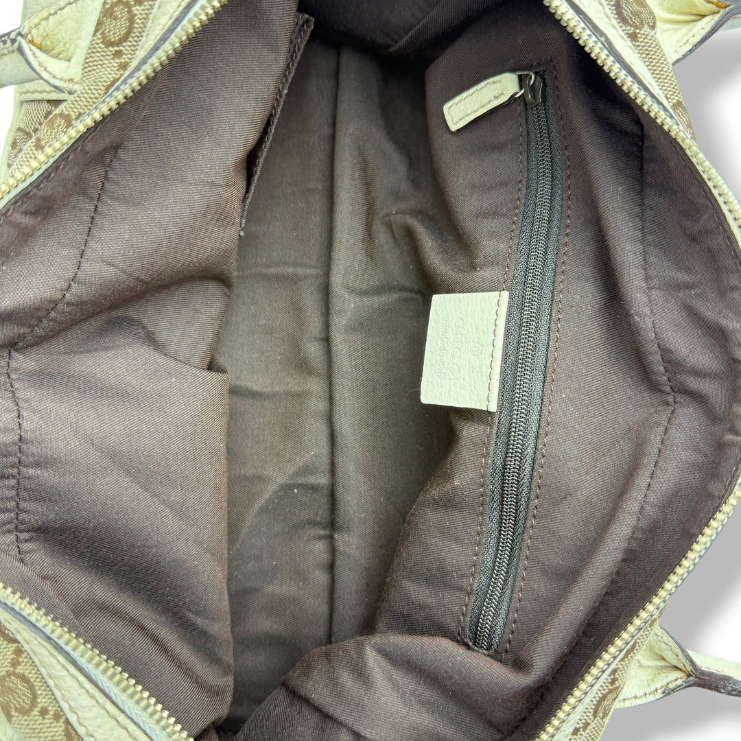 Gucci Beige/White Princy Tote Bag