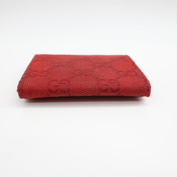 Gucci GG Red Canvas Coin Pouch