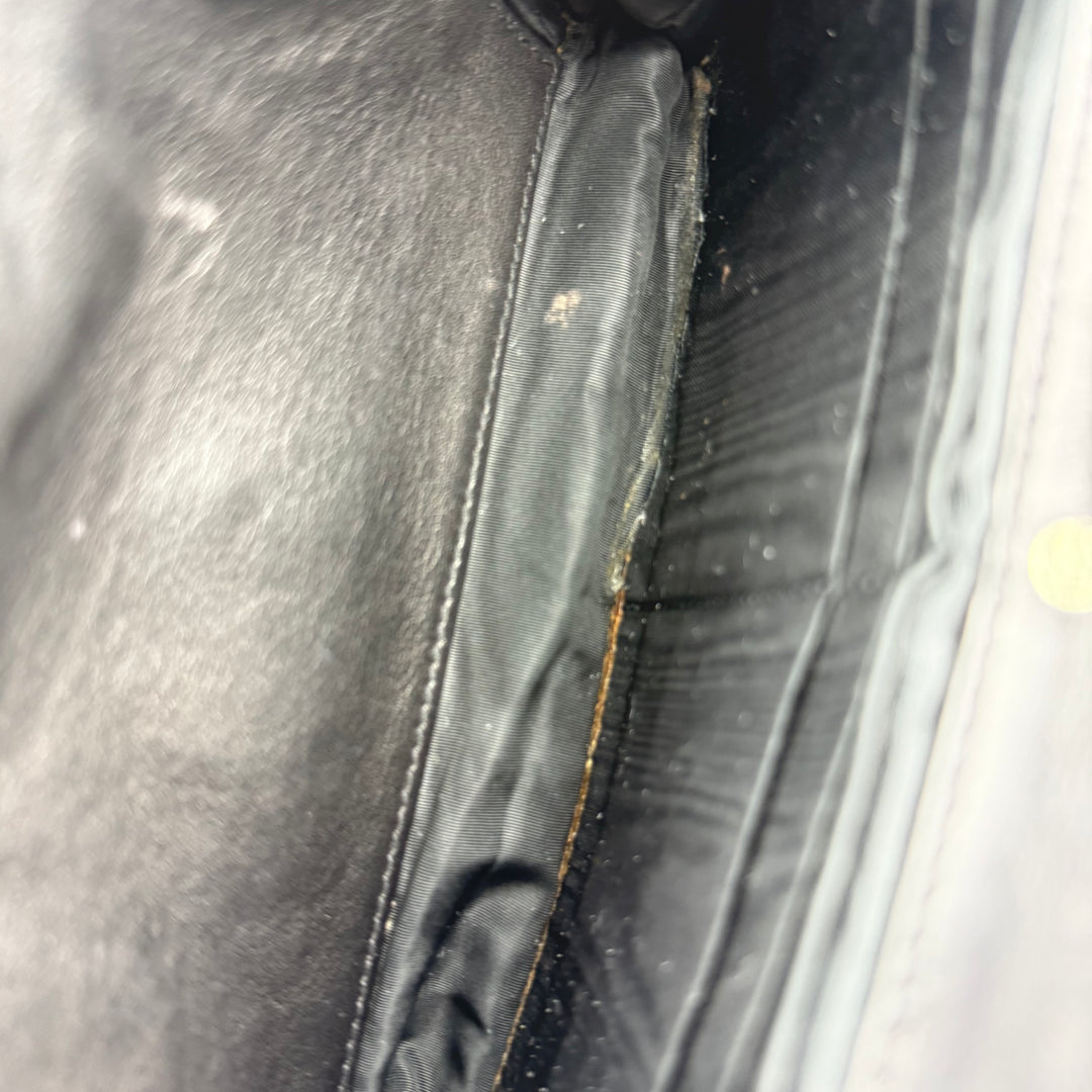 Chanel CC Wallet on Chain Black Patent Leather