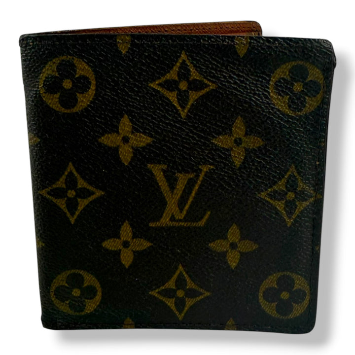 Louis Vuitton Vintage Bifold Brown Monogram Wallet 7761