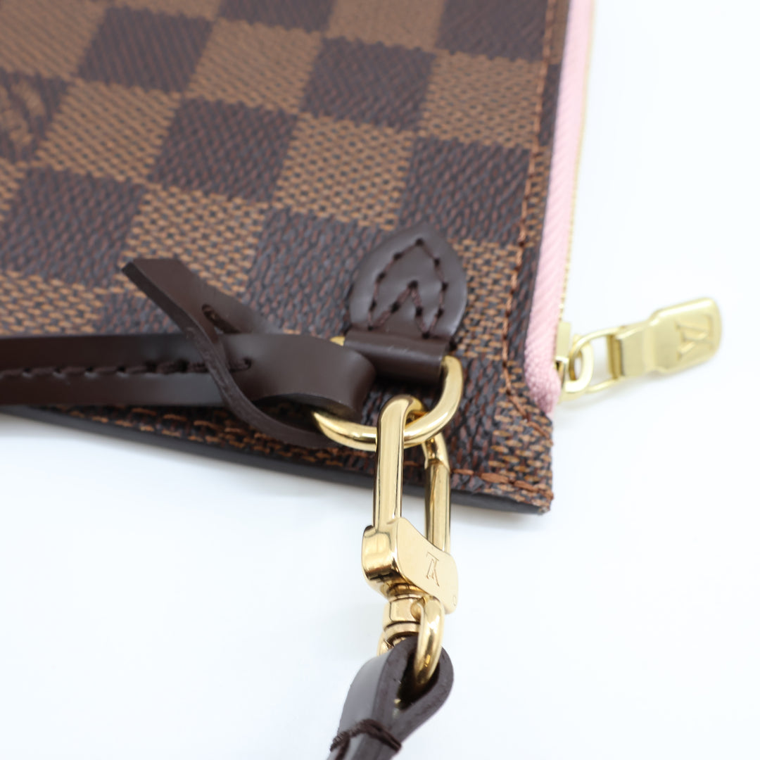Louis Vuitton Damier Ebene Neverfull MM Clutch Pouch