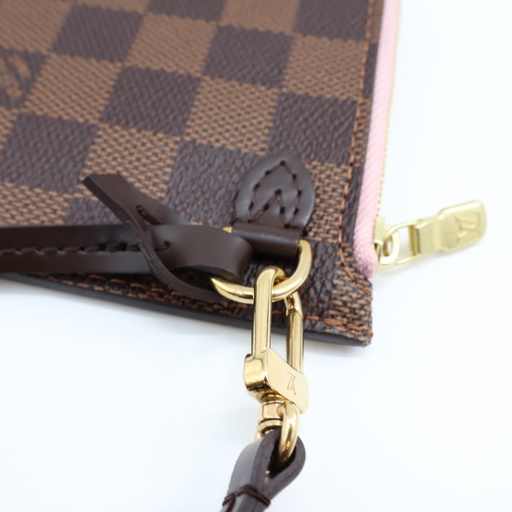 Louis Vuitton Damier Ebene Neverfull MM Clutch Pouch