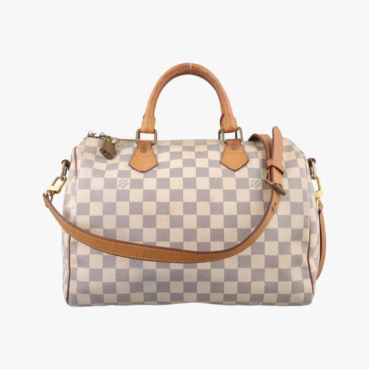 Louis Vuitton Damier Azur Speedy Bandouliere 35 Handbag