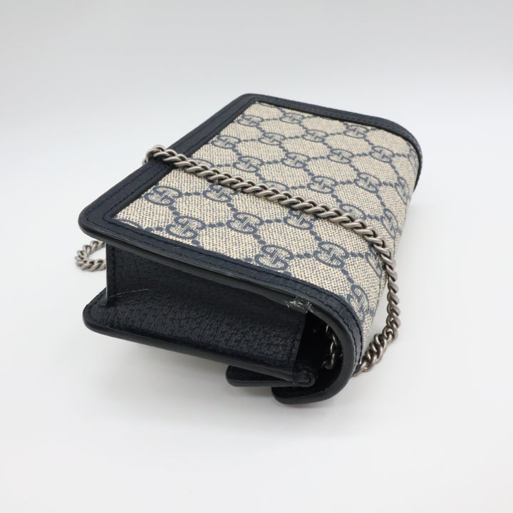 Gucci GG Dionysus Navy/Beige Super Mini Handbag