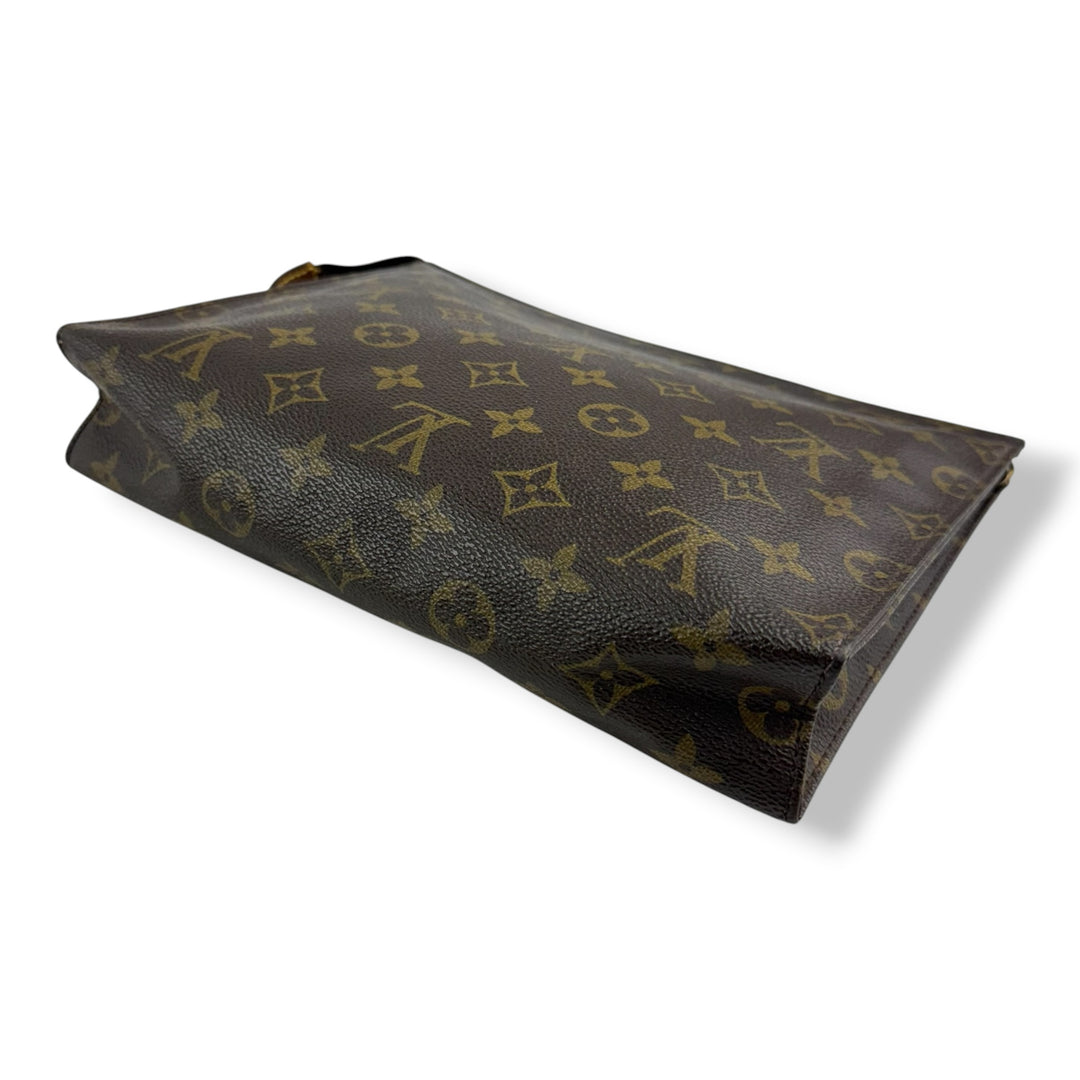 Louis Vuitton Vintage Brown Monogram Toiletry Pouch 26 Bag