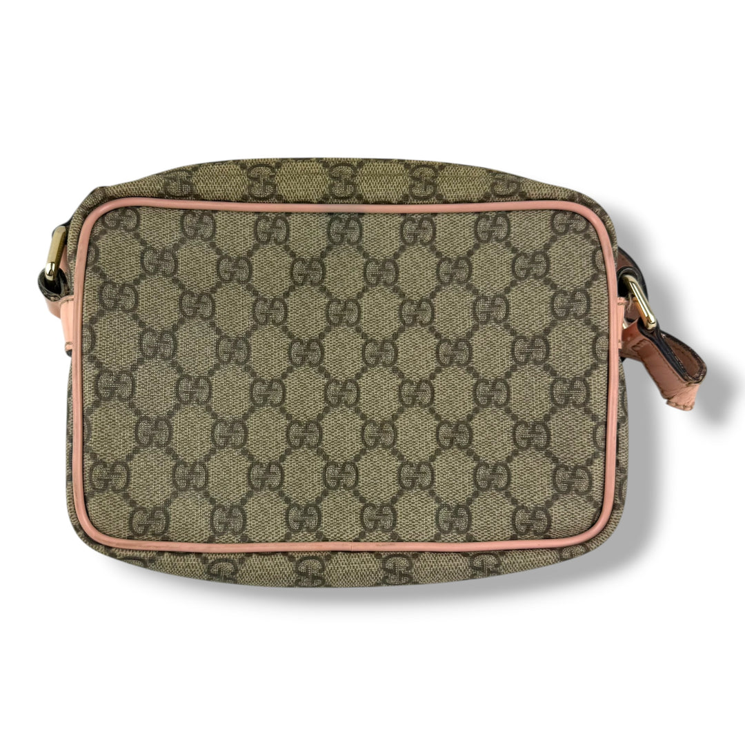 Gucci GG Supreme Beige/Pink Crossbody Bag