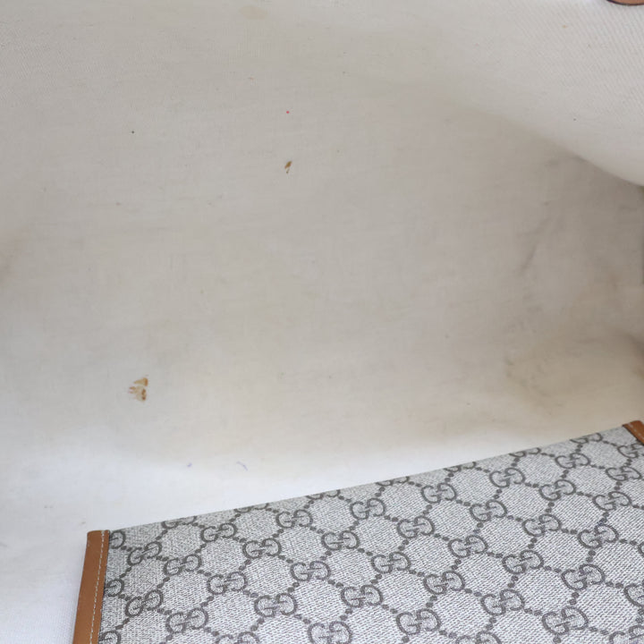 Gucci Canvas Beige\Brown Tote Handbag