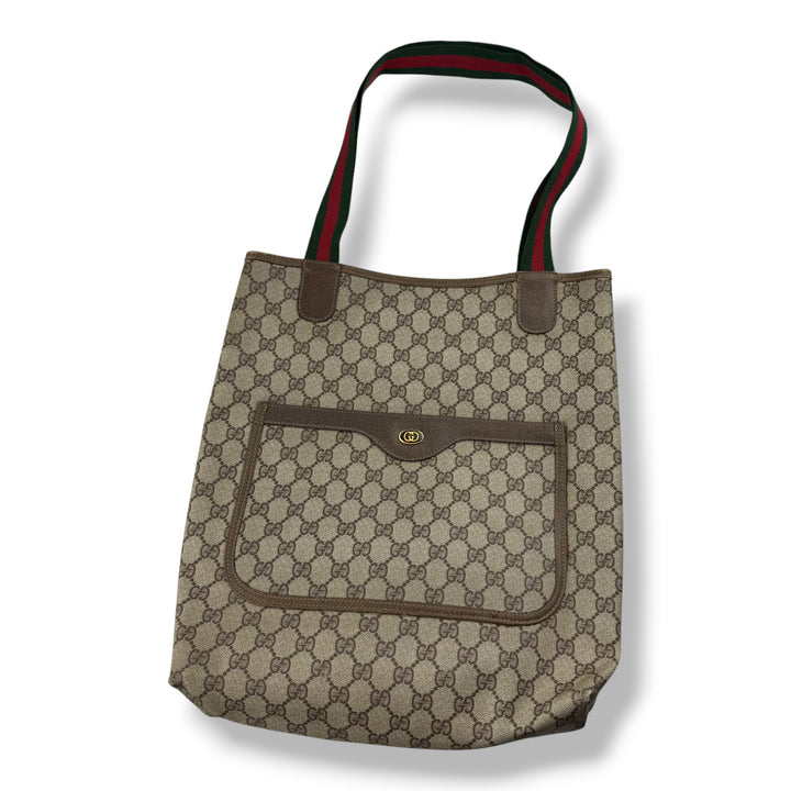 Gucci GG Canvas Beige Tote Bag