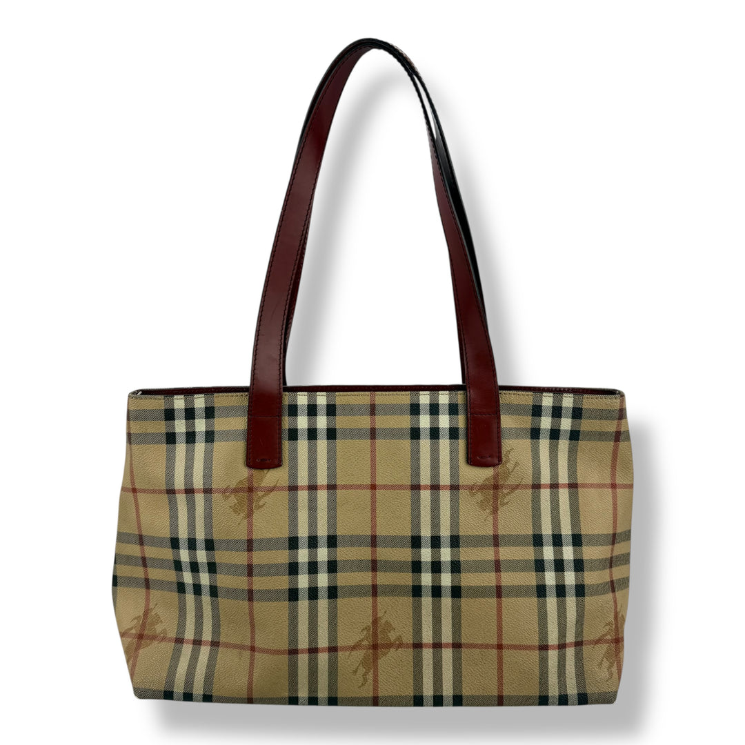 Burberry Nova Check Beige Shoulder Handbag