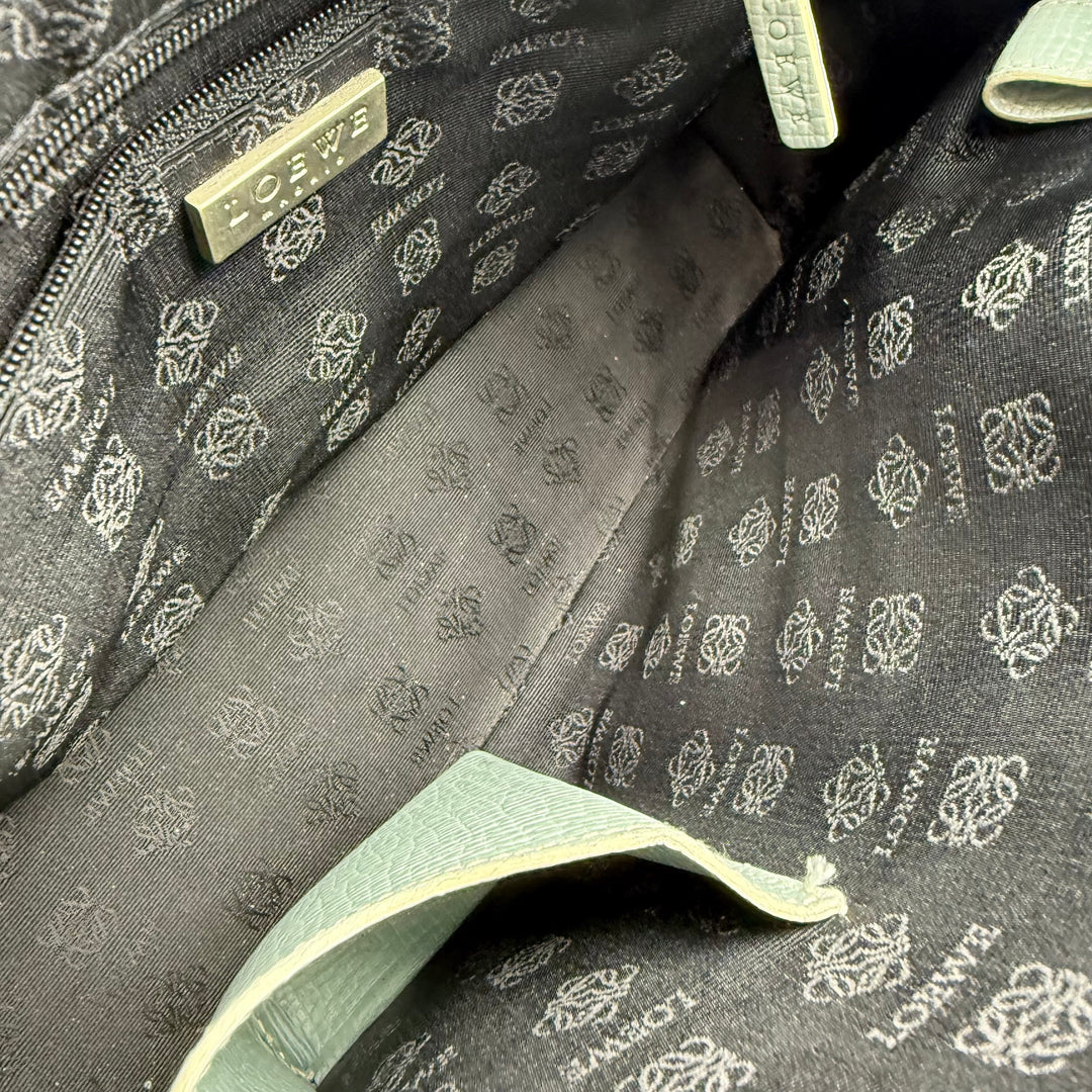 Loewe Blue Leather Tote Handbag