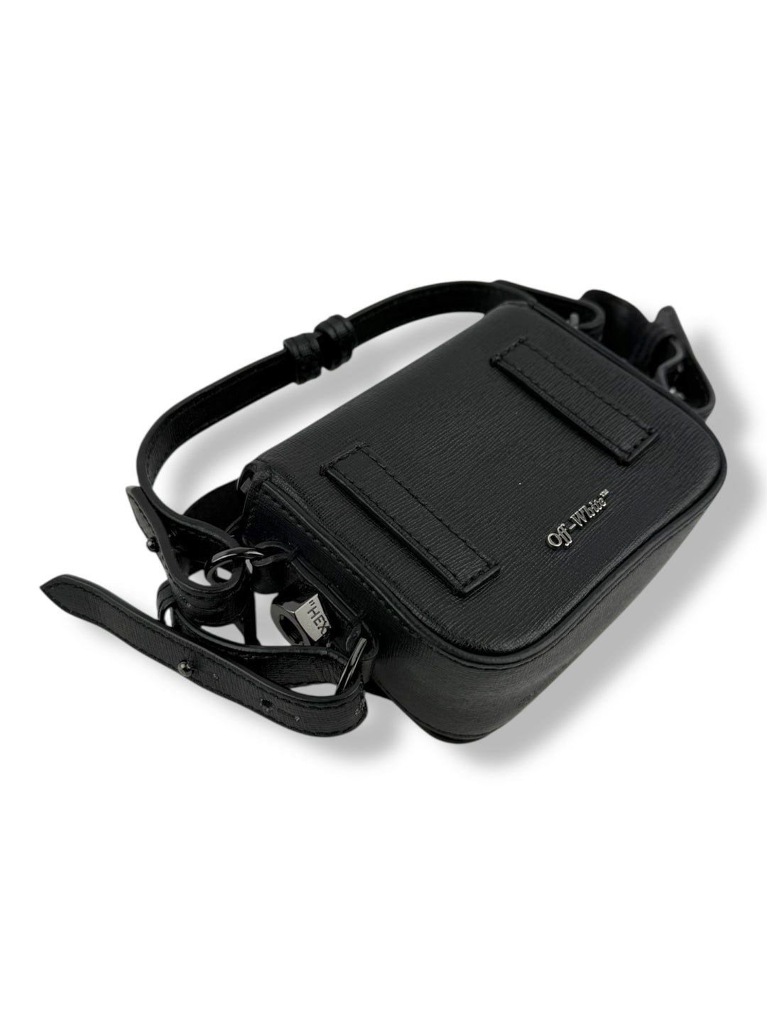 Off-White Diag Binder Clip Mini Black Crossbody Bag