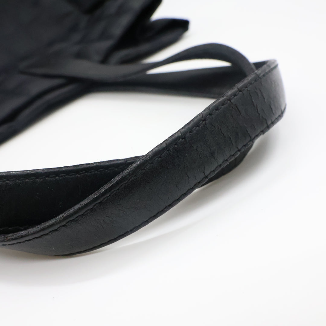 Chanel Black Travel Line Canvas Tote Handbag