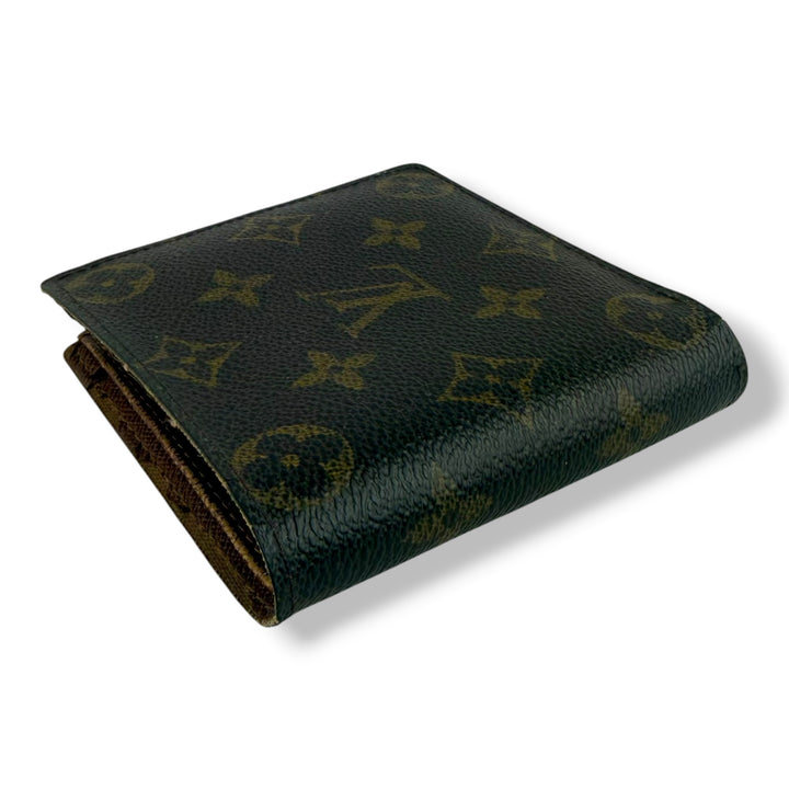 Louis Vuitton Vintage Bifold Brown Monogram Wallet 7762