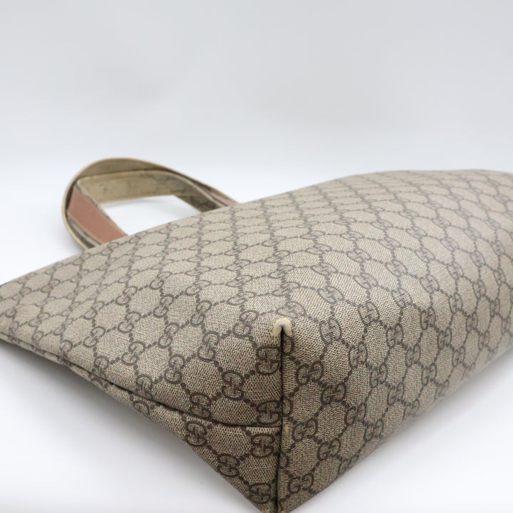 Gucci Canvas Beige\Brown Tote Handbag