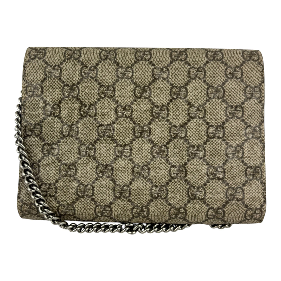 Gucci GG Dionysus Wallet On Chain Beige Handbag