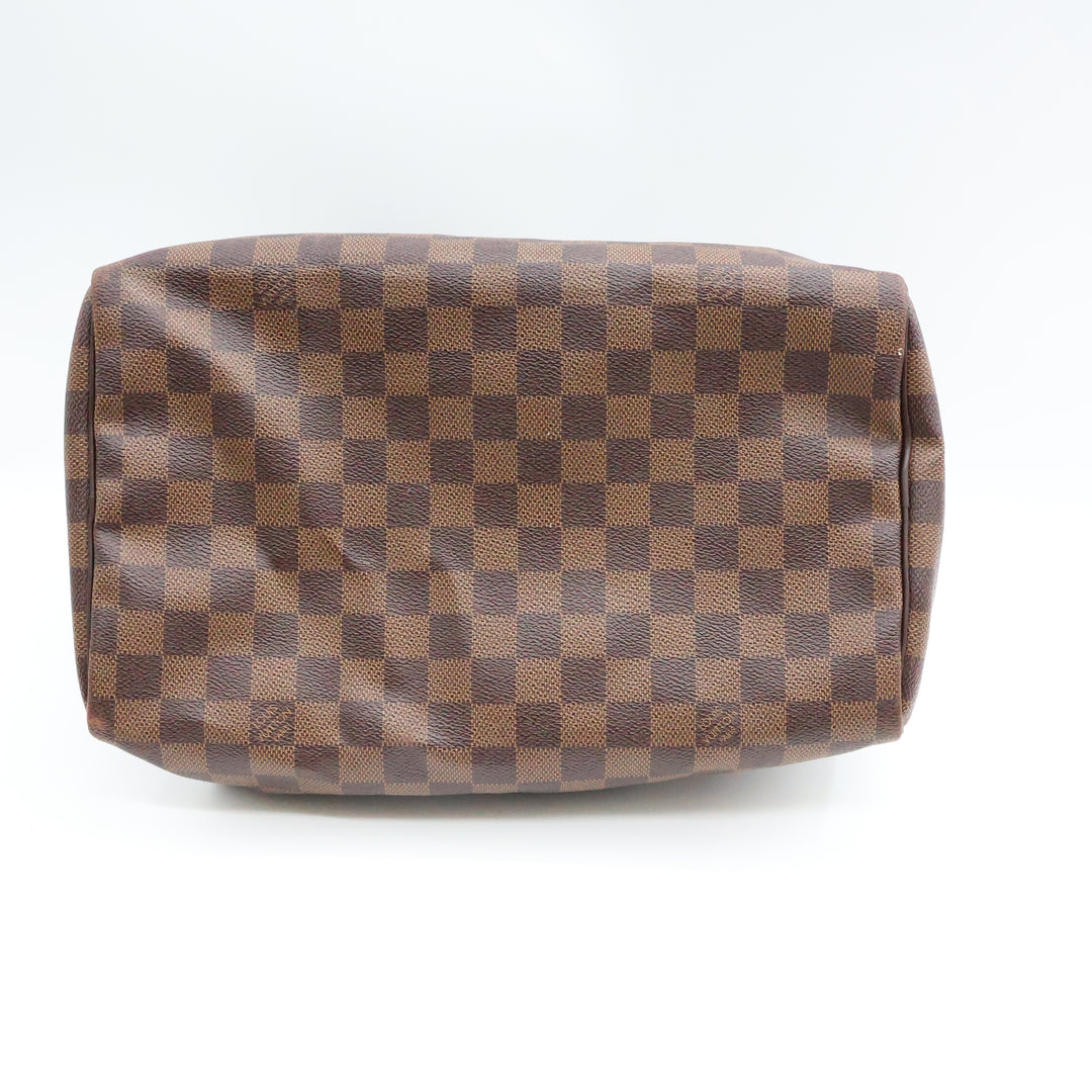 Louis Vuitton Speedy 30 Brown Damier Ebene Handbag