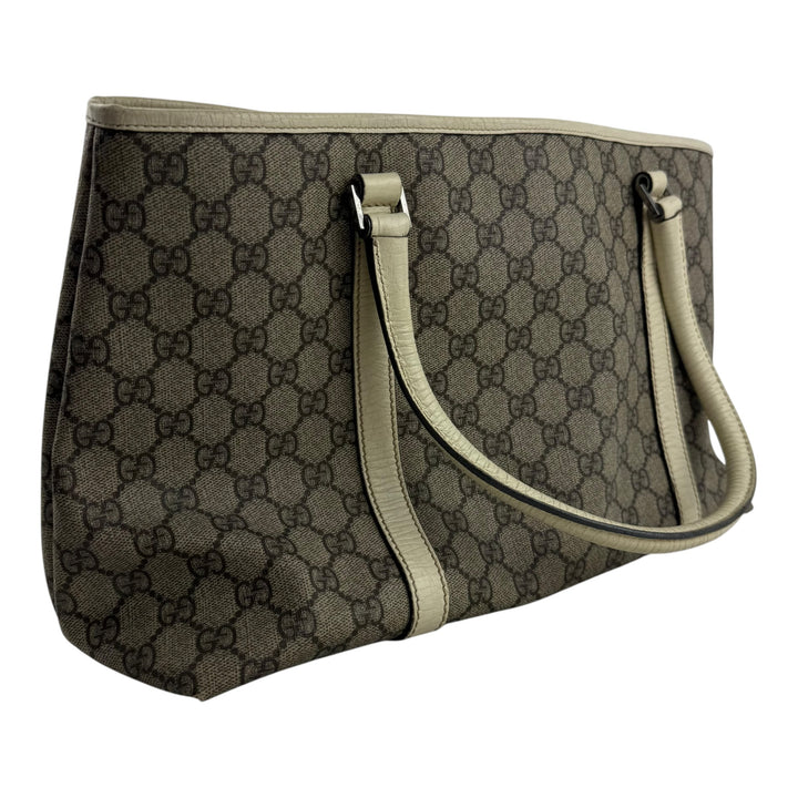 Gucci GG Beige/White Supreme Canvas Tote Bag