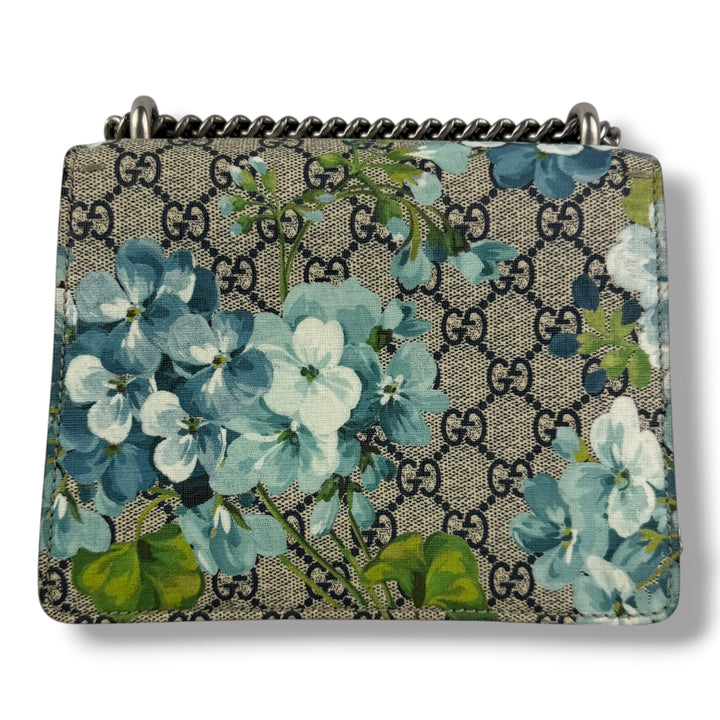 Gucci GG Dionysus Beige Blue Bloom Mini Handbag