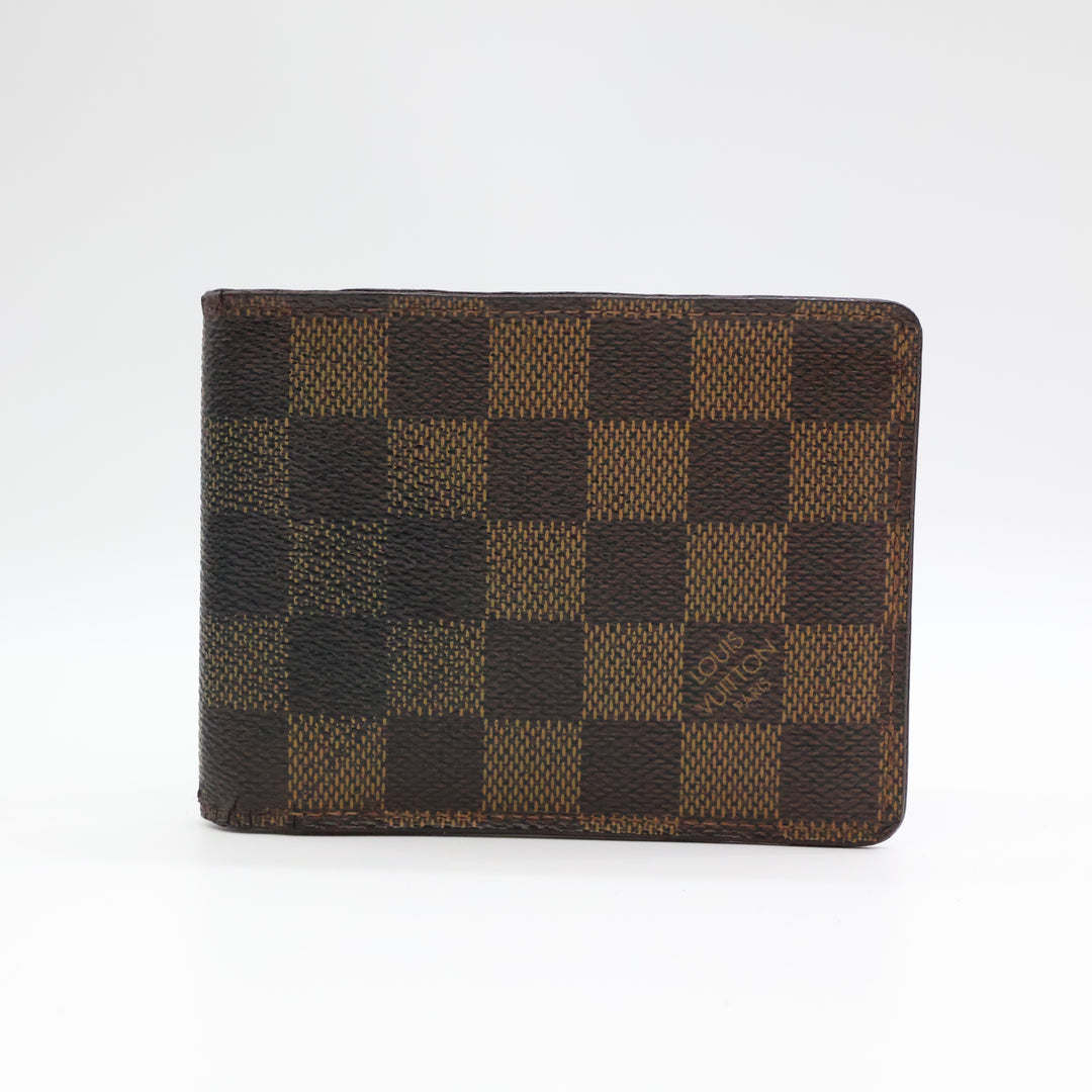 Louis Vuitton Vintage Bifold Brown Damier Wallet