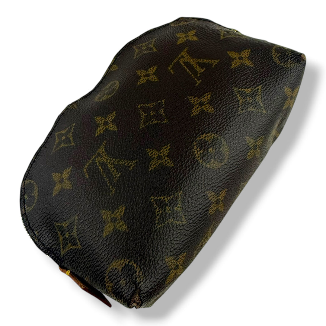 Louis Vuitton Brown Monogram PM Travel Cosmetic Pouch
