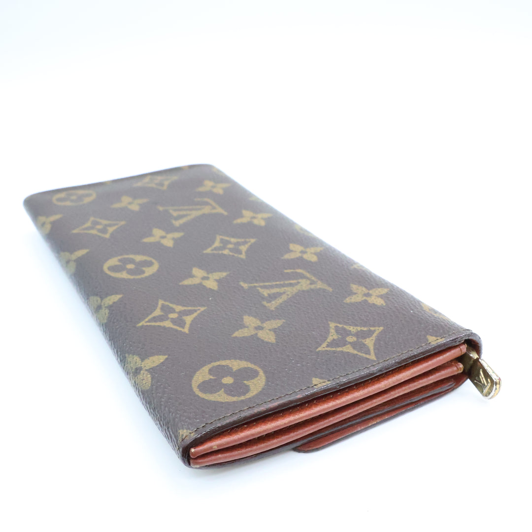 Louis Vuitton Vintage Sarah Brown Monogram Femme Wallet 8592
