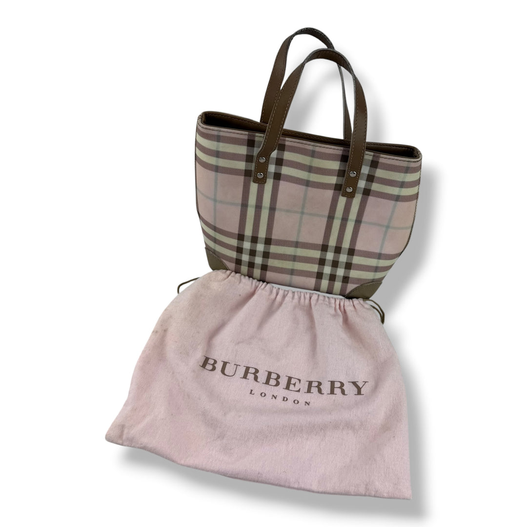 Burberry Nova Check Mini Pastel Tote Handbag