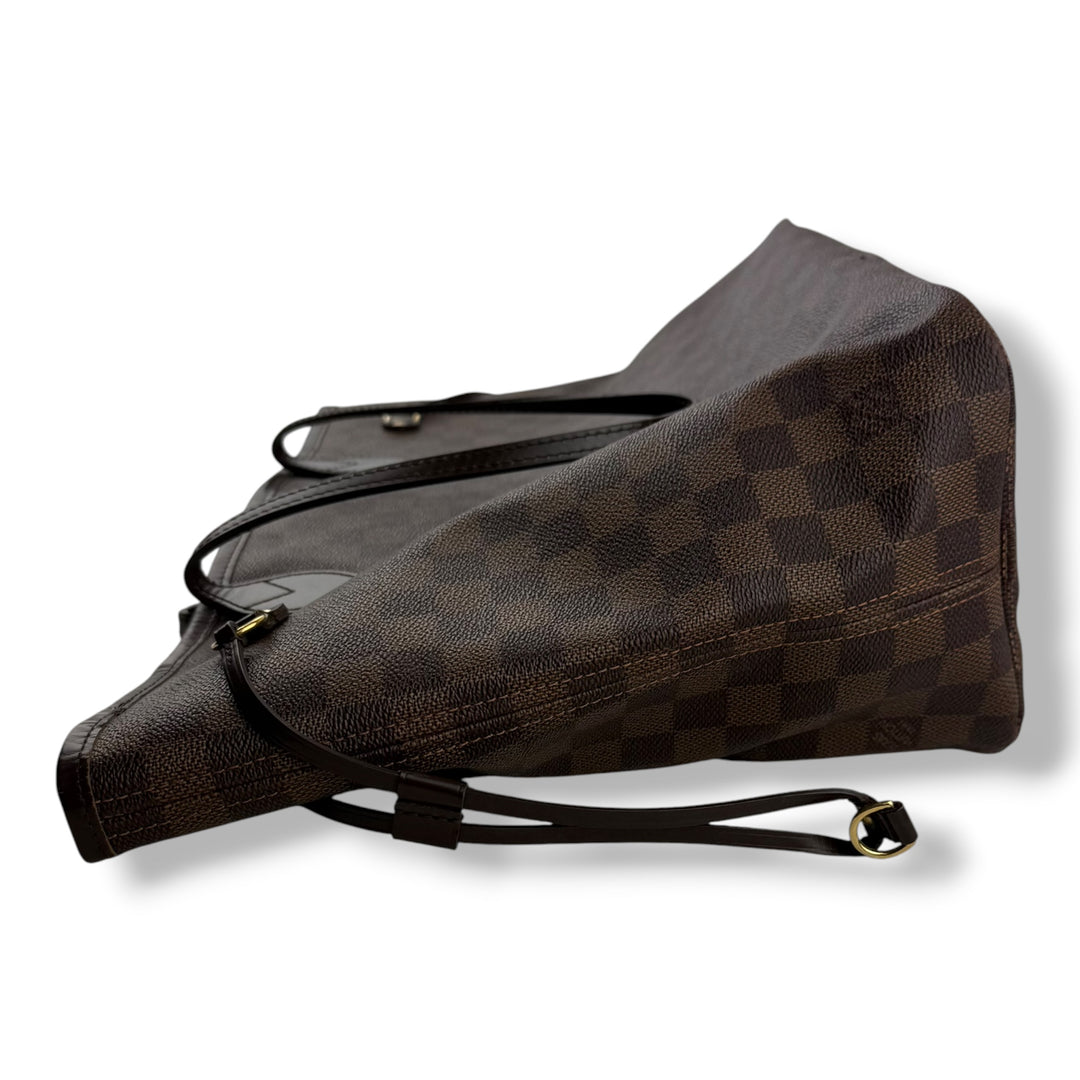 Louis Vuitton Brown Damier Neverfull MM Handbag