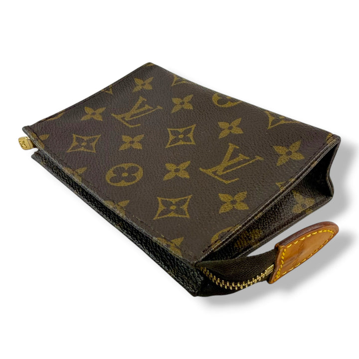 Louis Vuitton Vintage Brown Monogram Toiletry Pouch 15 Bag