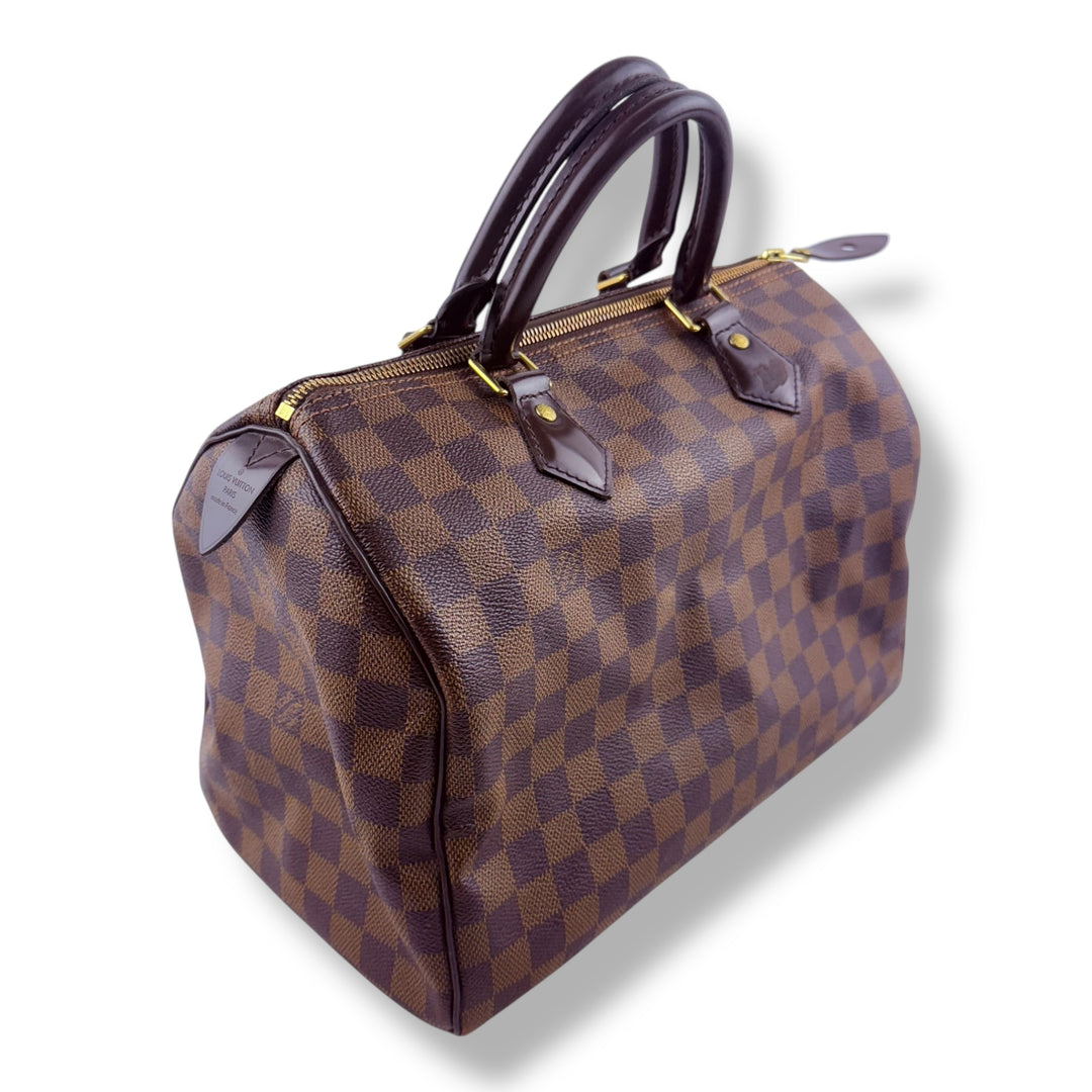 Louis Vuitton Speedy 30 Brown Damier Ebene Handbag