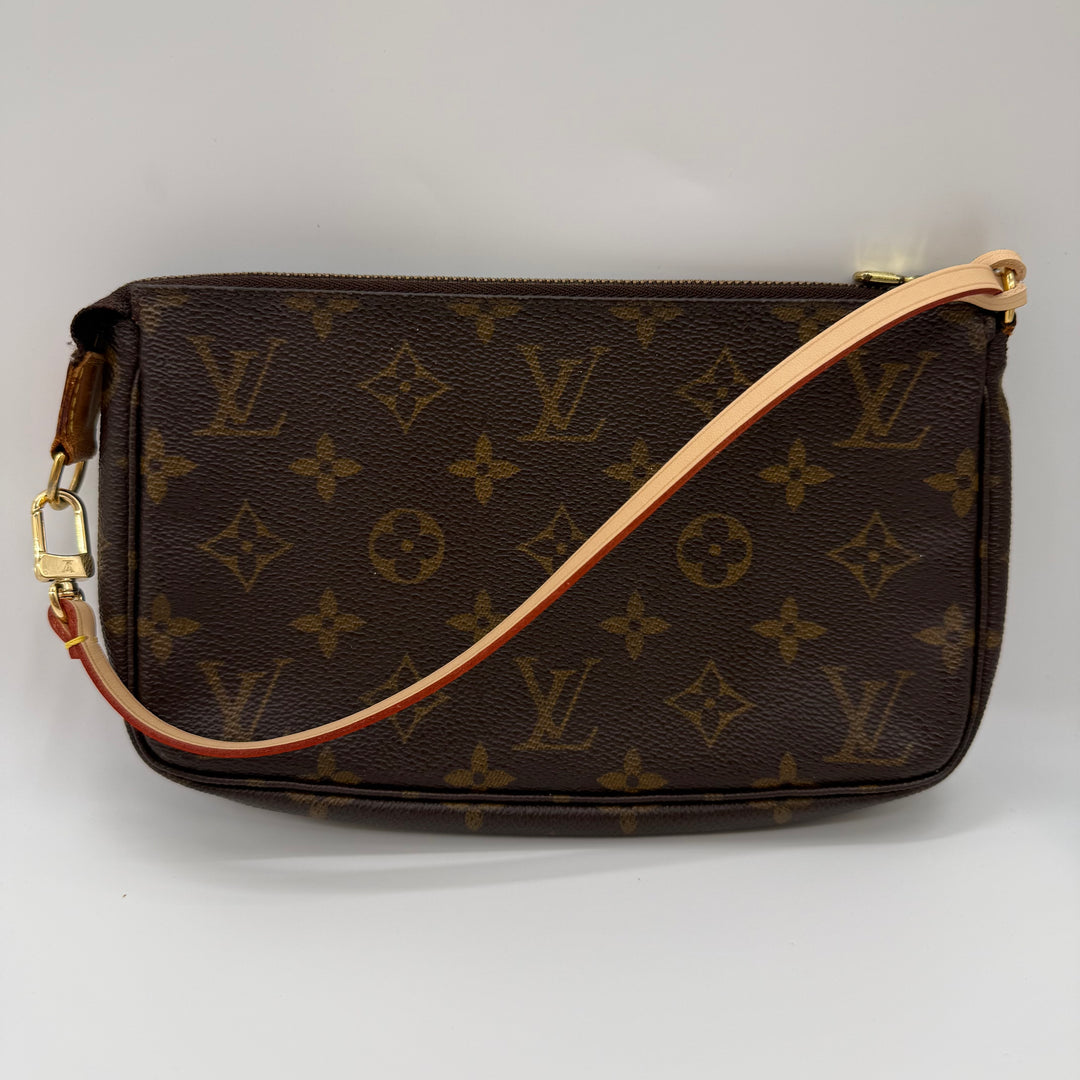 Louis Vuitton Pochette Accessories Brown Monogram Clutch Bag