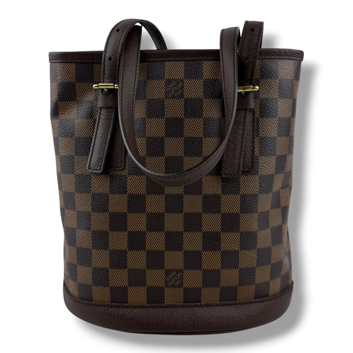 Louis Vuitton PM Bucket Tote Brown Damier Handbag
