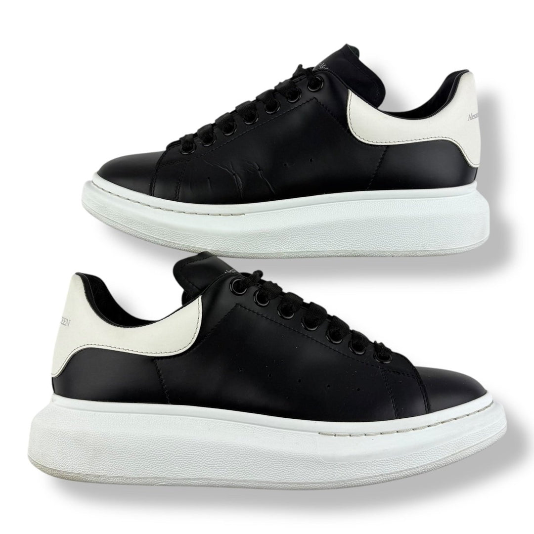 Alexander McQueen Runway Black White Leather UK 7 / EU 41 - Lux Central