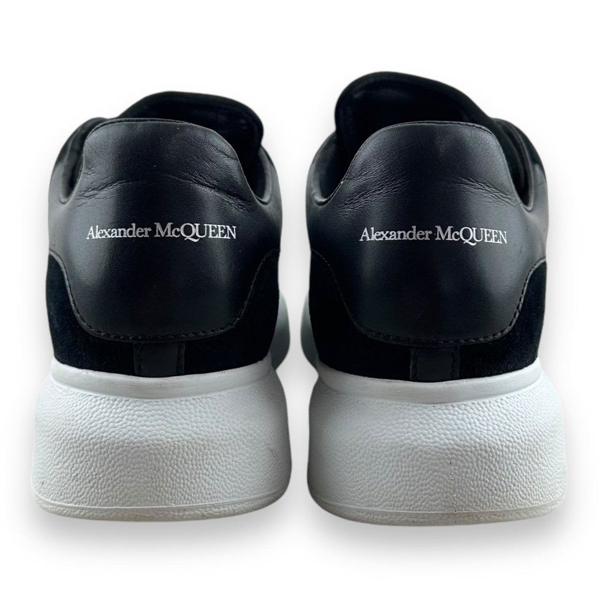 White and black suede alexander mcqueen's sales