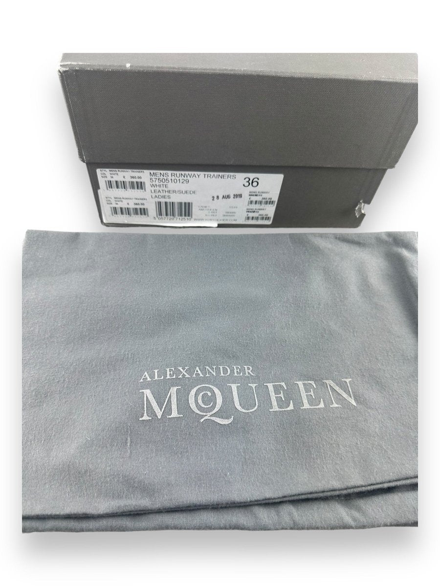 Alexander McQueen Runway White/Pink Suede UK 3 / EU 36 - Lux Central